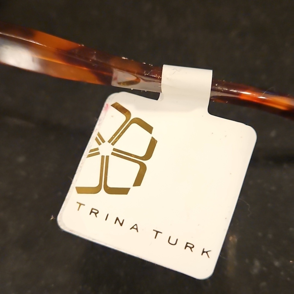 MR TURK by TRINA TURK Andros Sunglasses ~ Tortoise Brown Acetate Polarized NWT - Picture 13 of 16